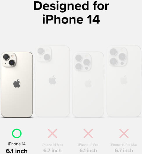 Ringke Silicone Apple iPhone 14 Hoesje Back Cover Beige afbeelding 12