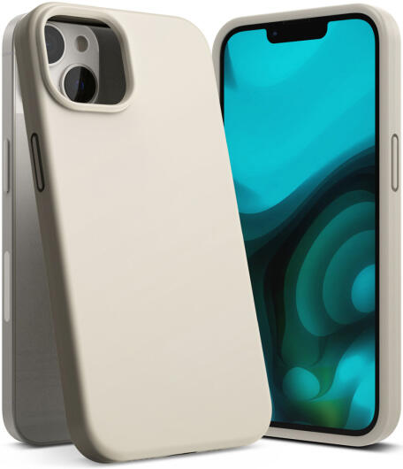 Ringke Silicone Apple iPhone 14 Hoesje Back Cover Beige afbeelding 2