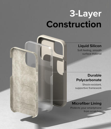 Ringke Silicone Apple iPhone 14 Hoesje Back Cover Beige afbeelding 6