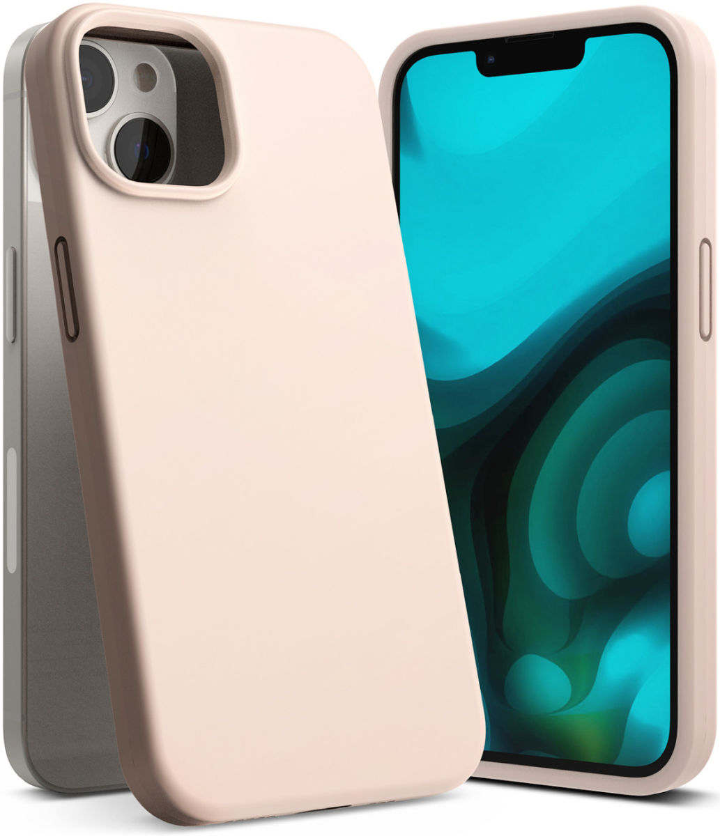 Ringke Silicone Apple iPhone 14 Hoesje Back Cover Roze afbeelding 2