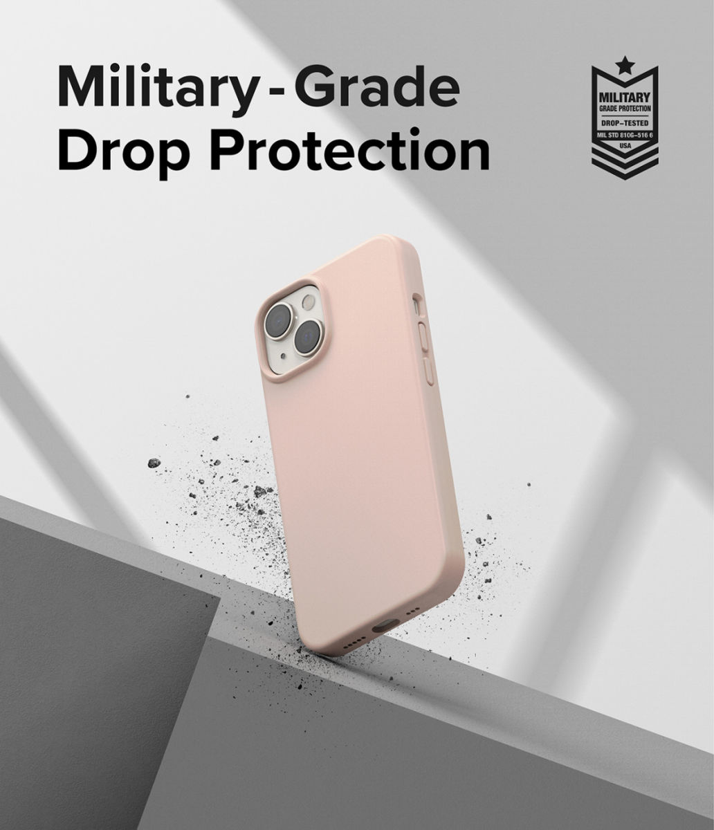 Ringke Silicone Apple iPhone 14 Hoesje Back Cover Roze afbeelding 5