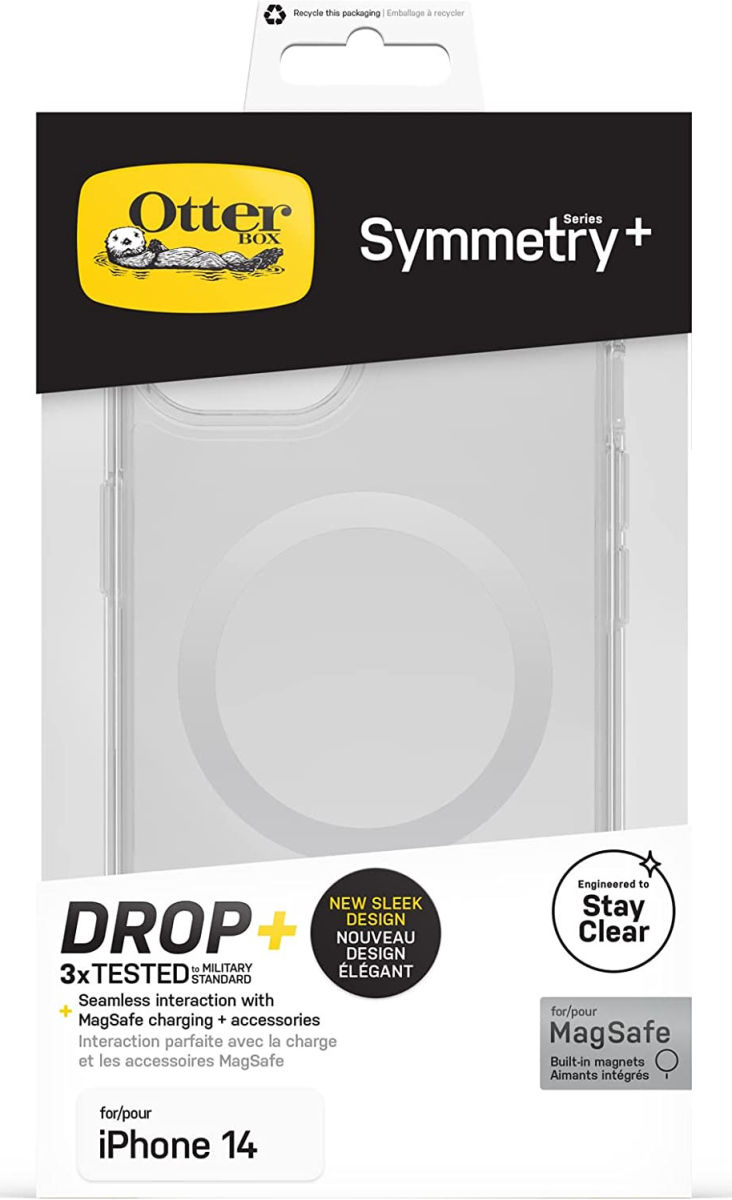 OtterBox Symmetry+ Apple iPhone 14 Hoesje MagSafe Transparant afbeelding 5