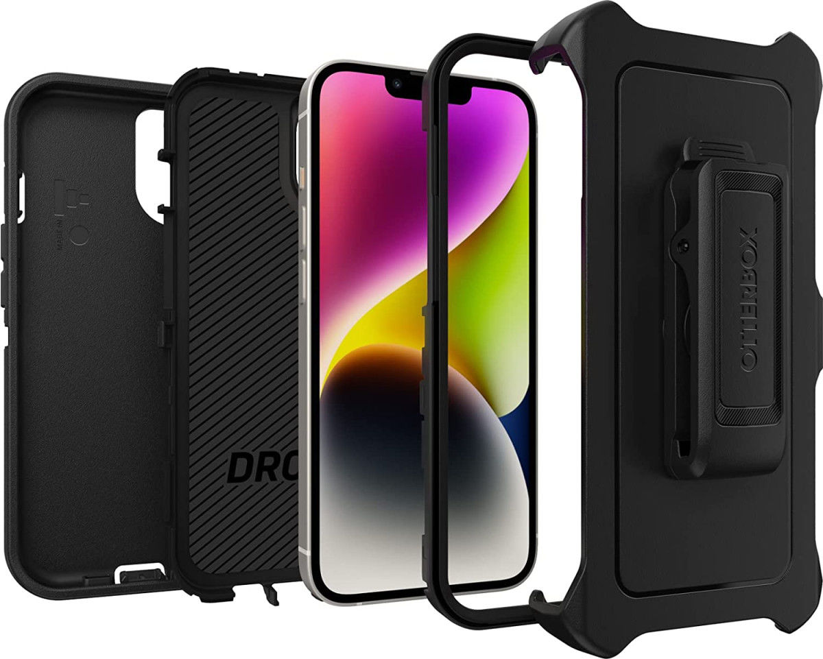 OtterBox Defender Apple iPhone 14 Hoesje Back Cover Zwart afbeelding 2