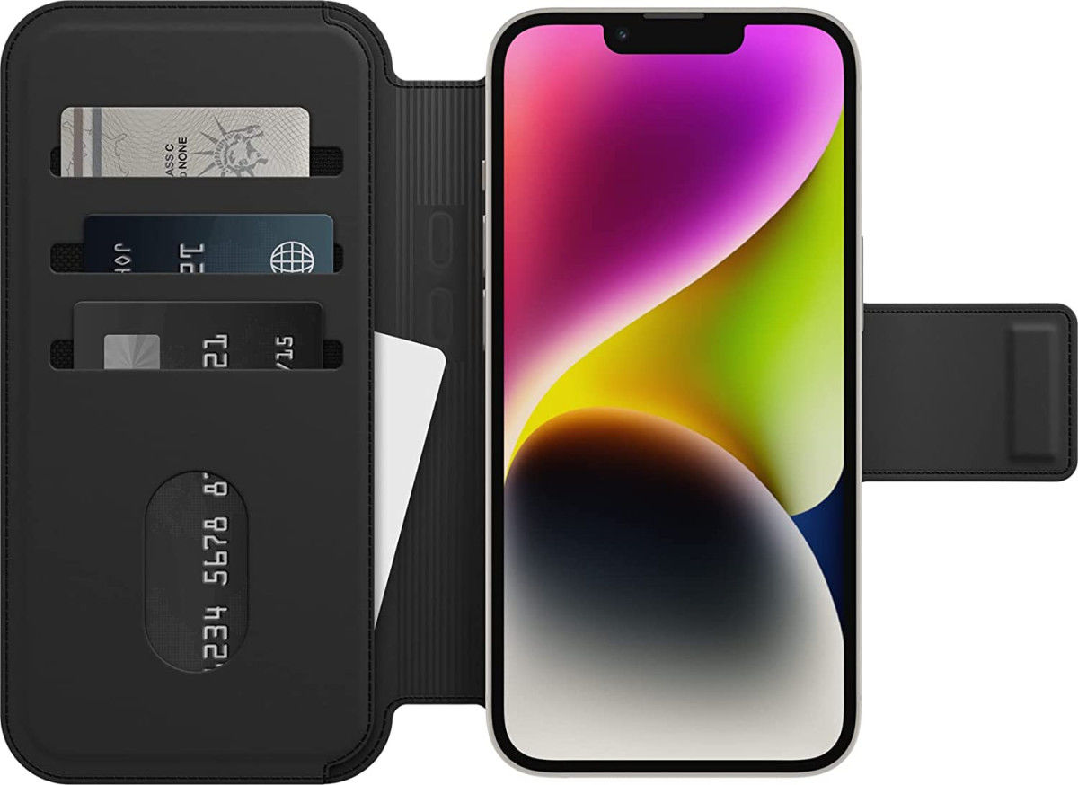 OtterBox MagSafe Folio Apple iPhone 14 Hoesje Book Case Zwart afbeelding 10