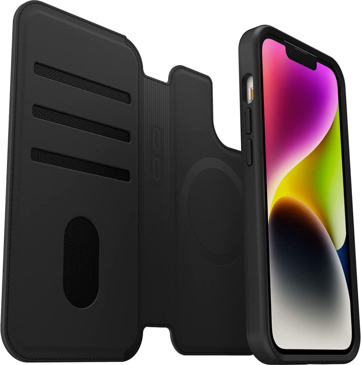 OtterBox MagSafe Folio Apple iPhone 14 Hoesje Book Case Zwart afbeelding 2