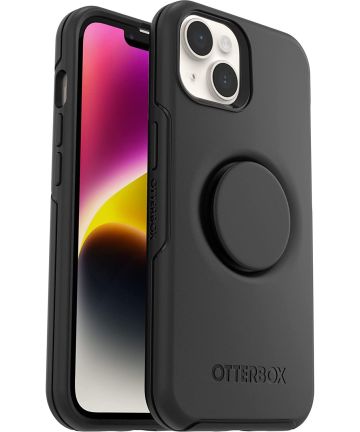 OtterBox Otter + Pop Symmetry Apple iPhone 14 Hoesje Zwart Hoesjes