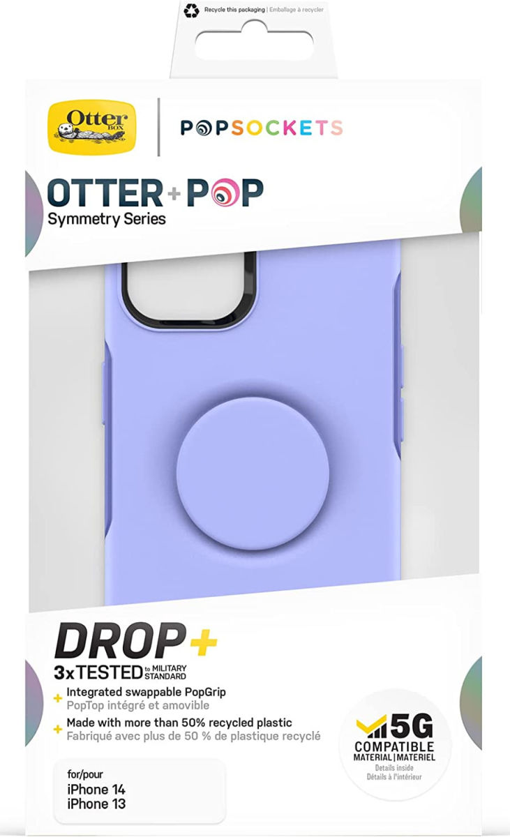 OtterBox Otter + Pop Symmetry Apple iPhone 14 Hoesje Paars afbeelding 6