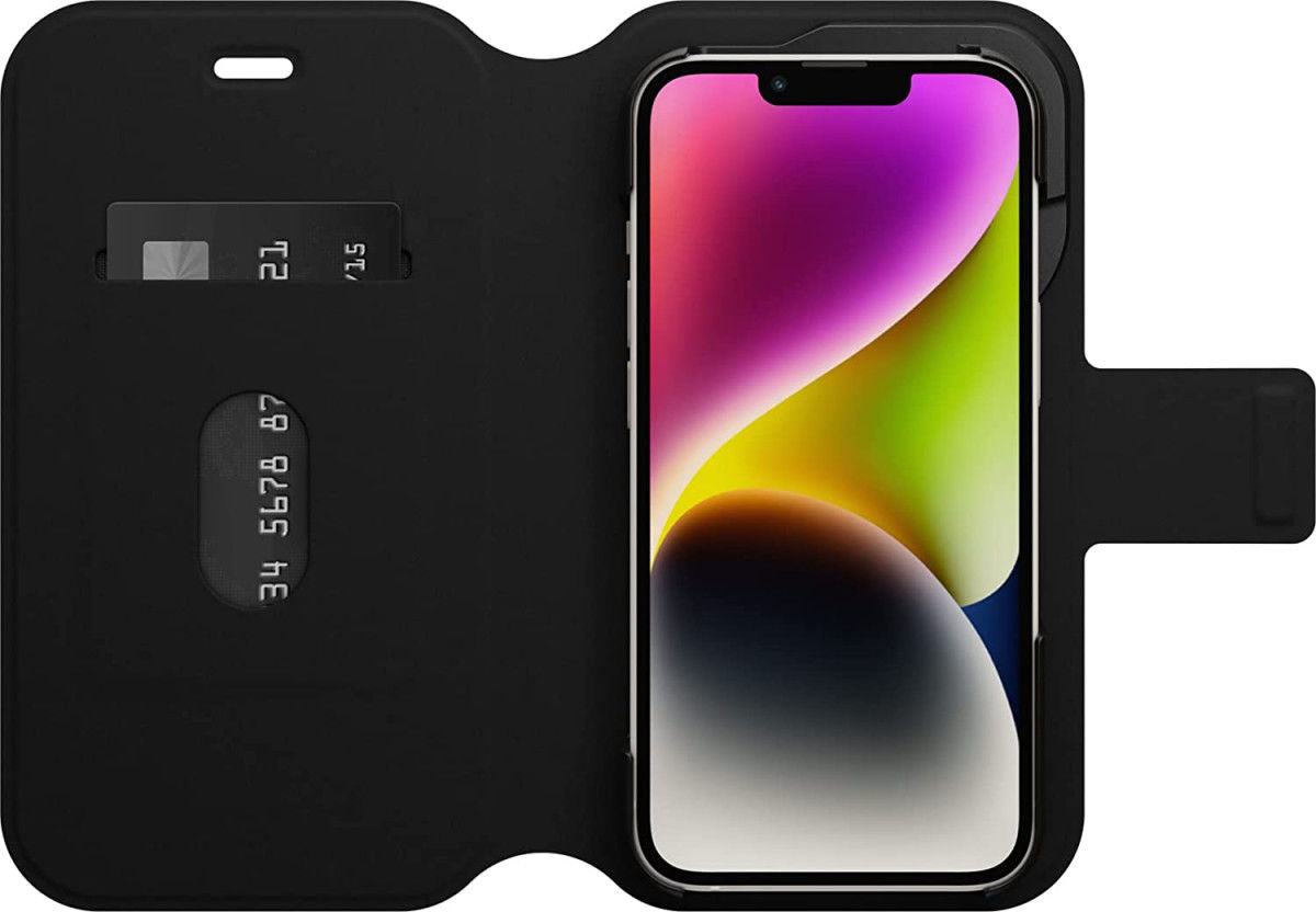 OtterBox Strada Via Series Apple iPhone 14 Hoesje Book Case Zwart afbeelding 4