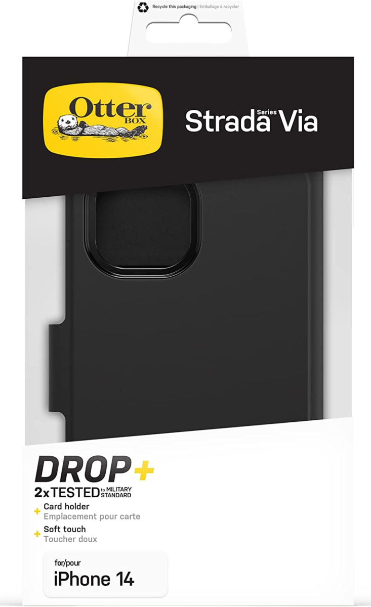 OtterBox Strada Via Series Apple iPhone 14 Hoesje Book Case Zwart afbeelding 5