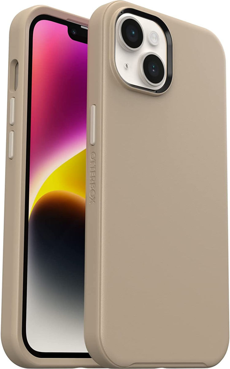 OtterBox Symmetry+ Apple iPhone 14 Hoesje MagSafe Beige afbeelding 1