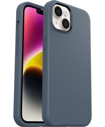 OtterBox Symmetry+ Apple iPhone 14 Hoesje MagSafe Blauw Hoesjes