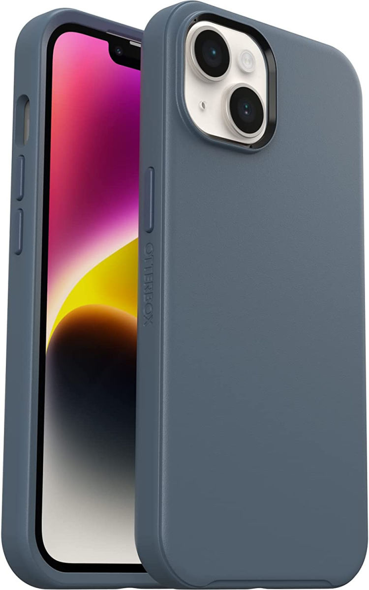 OtterBox Symmetry+ Apple iPhone 14 Hoesje MagSafe Blauw afbeelding 1