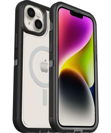 OtterBox Defender XT iPhone 14 Plus Hoesje MagSafe Transparant Zwart Hoesjes