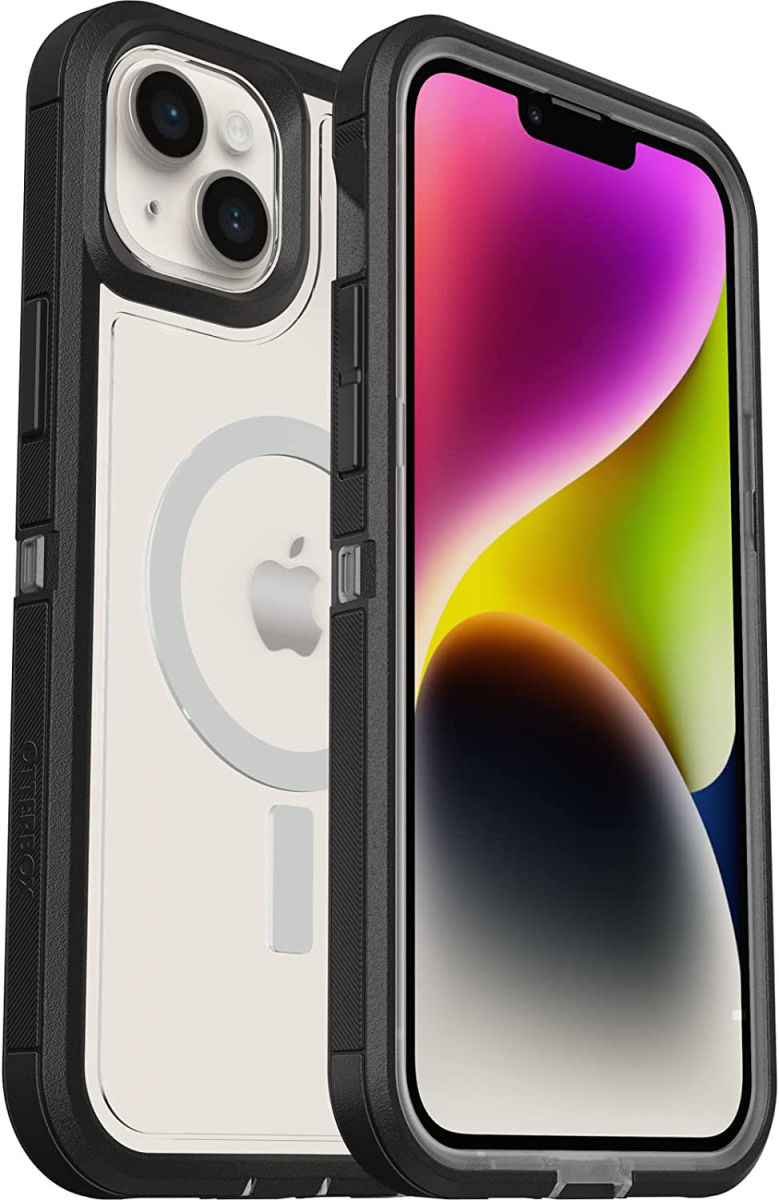 OtterBox Defender XT iPhone 14 Plus Hoesje MagSafe Transparant Zwart afbeelding 1