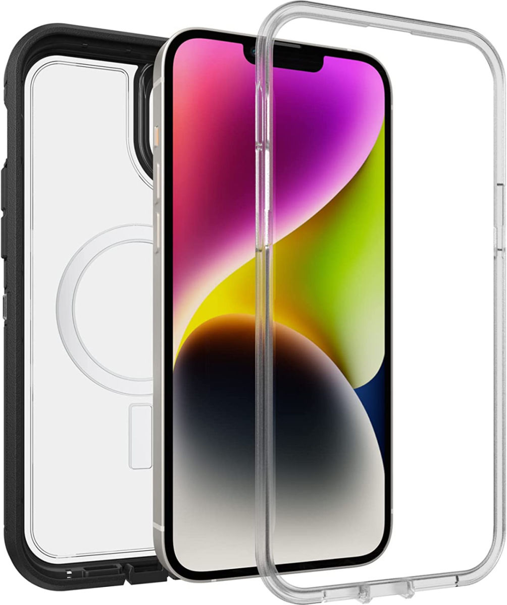 OtterBox Defender XT iPhone 14 Plus Hoesje MagSafe Transparant Zwart afbeelding 2