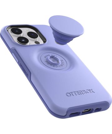 OtterBox Otter + Pop Symmetry Apple iPhone 14 Pro Hoesje Paars Hoesjes