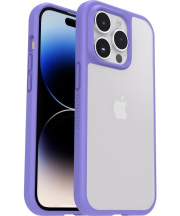 OtterBox React Apple iPhone 14 Pro Hoesje Back Cover Transparant Paars Hoesjes