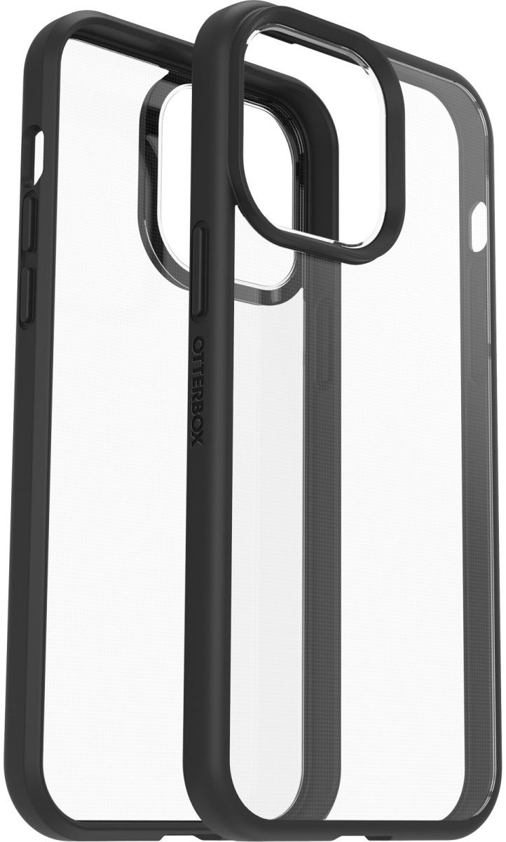 OtterBox React iPhone 14 Pro Max Hoesje Back Cover Transparant Zwart afbeelding 3