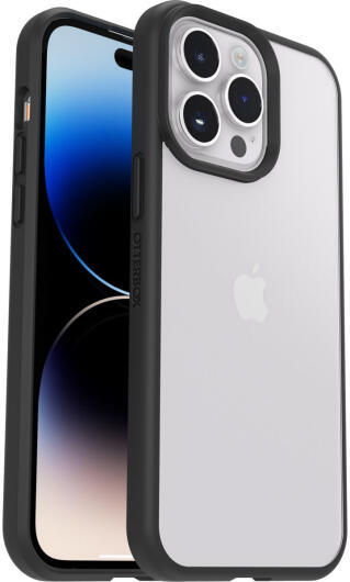 OtterBox React iPhone 14 Pro Max Hoesje Back Cover Transparant Zwart afbeelding 1
