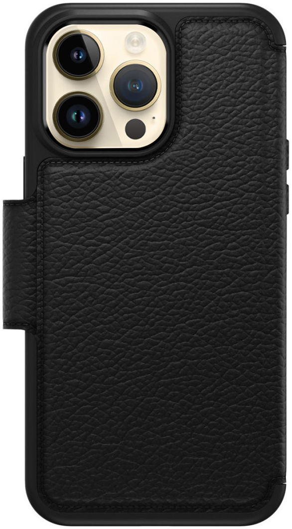 OtterBox Strada iPhone 14 Pro Max Hoesje Echt Leer Book Case Zwart afbeelding 7