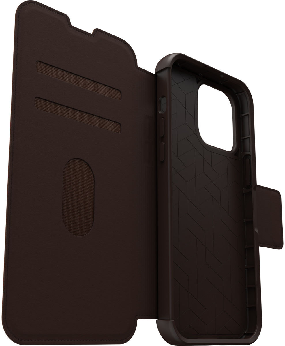 OtterBox Strada iPhone 14 Pro Max Hoesje Echt Leer Book Case Bruin afbeelding 7