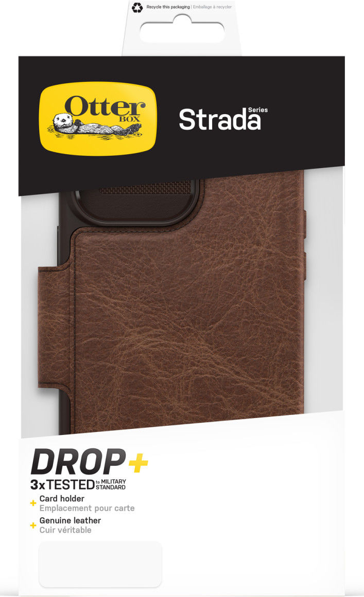 OtterBox Strada iPhone 14 Pro Max Hoesje Echt Leer Book Case Bruin afbeelding 8