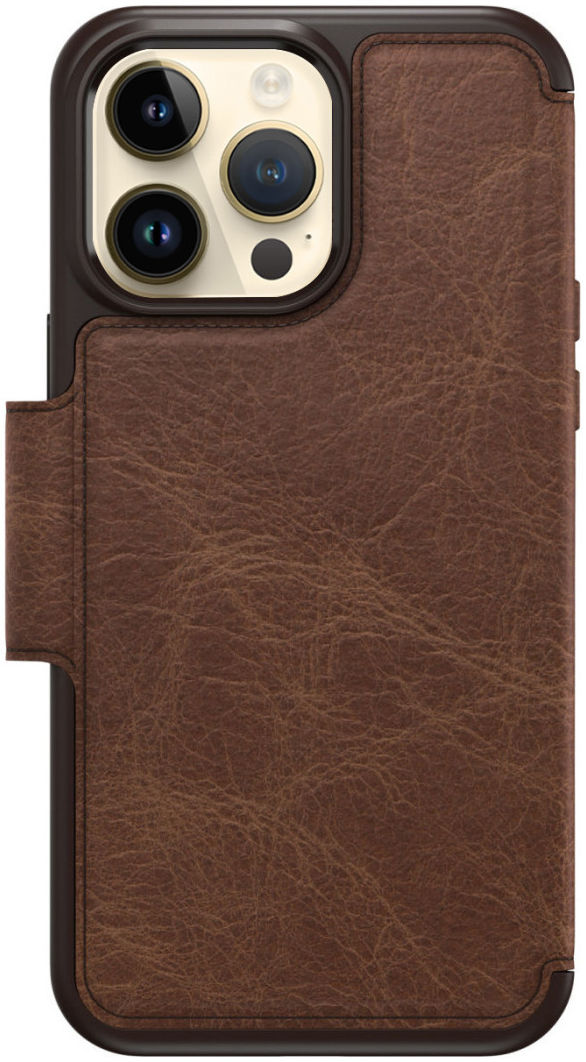 OtterBox Strada iPhone 14 Pro Max Hoesje Echt Leer Book Case Bruin afbeelding 3