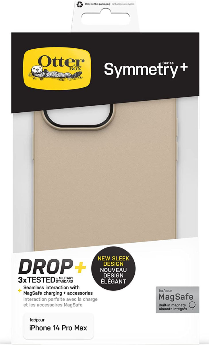 OtterBox Symmetry+ Apple iPhone 14 Pro Max Hoesje MagSafe Beige afbeelding 5