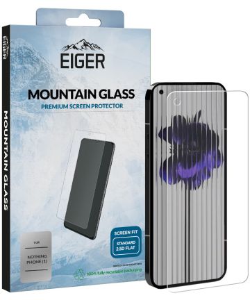 Eiger Nothing Phone (1) Tempered Glass Case Friendly Plat Screen Protectors