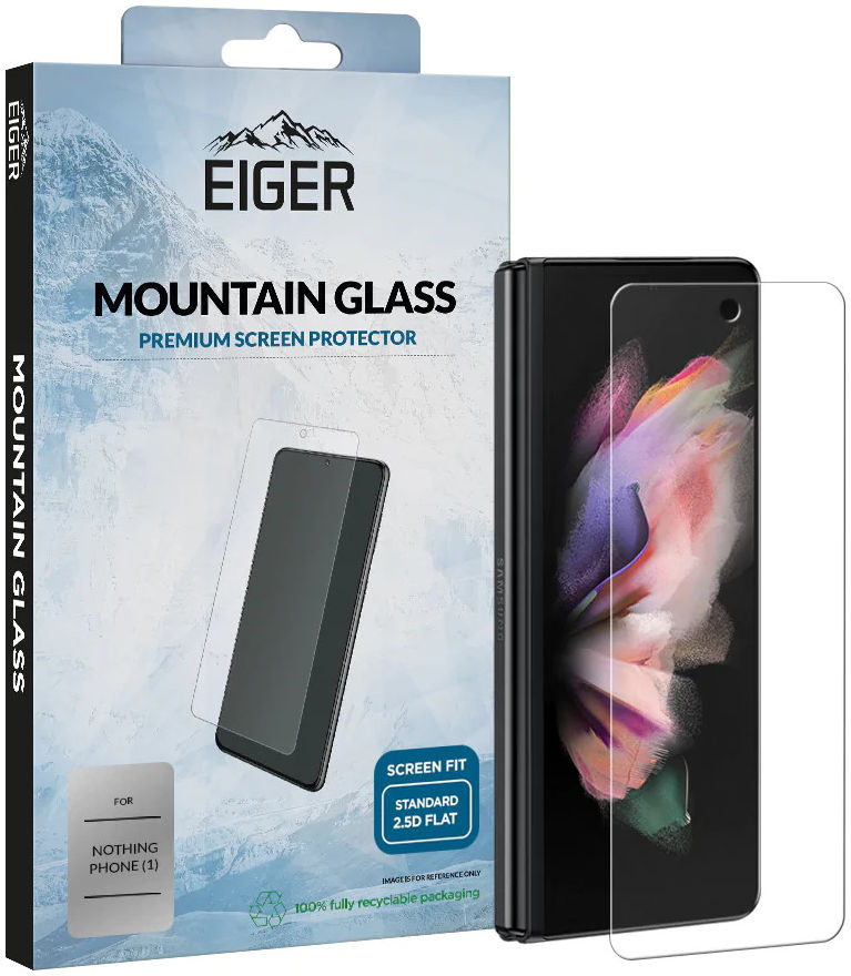 Eiger Samsung Galaxy Z Fold 4 Tempered Glass Case Friendly Voorkant afbeelding 1