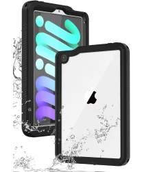 Apple iPad Mini 7 / 6 Hoes Waterdicht Full Protect Cover IP68 Zwart