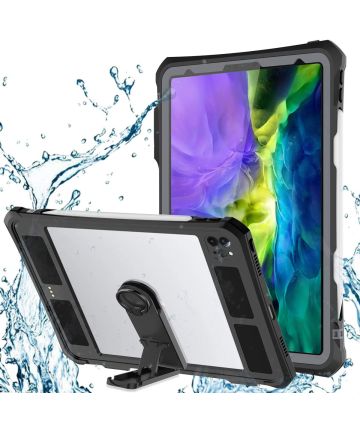 Apple iPad Pro 11 (2018) Hoes Waterdicht Full Protect Cover IP68 Zwart Hoesjes