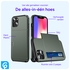 Apple iPhone 14 Hoesje met Kaart Houder Back Cover Groen afbeelding 4