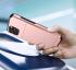 Apple iPhone 14 Hoesje met Kaart Houder Back Cover Roze Goud afbeelding 12