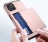Apple iPhone 14 Hoesje met Kaart Houder Back Cover Roze Goud afbeelding 11