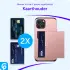 Apple iPhone 14 Hoesje met Kaart Houder Back Cover Roze Goud afbeelding 7