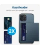 Apple iPhone 14 Hoesje met Kaart Houder Back Cover Blauw