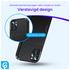 Apple iPhone 14 Pro Hoesje met Kaart Houder Back Cover Zwart afbeelding 2