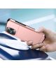 Apple iPhone 14 Pro Hoesje met Kaart Houder Back Cover Roze Goud