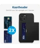 Apple iPhone 14 Plus Hoesje met Kaart Houder Back Cover Zwart