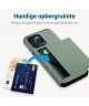 Apple iPhone 14 Pro Max Hoesje met Kaart Houder Back Cover Groen