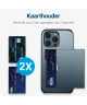 Apple iPhone 14 Pro Max Hoesje met Kaart Houder Back Cover Blauw