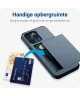 Apple iPhone 14 Pro Max Hoesje met Kaart Houder Back Cover Blauw