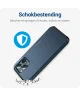 Apple iPhone 14 Pro Max Hoesje met Kaart Houder Back Cover Blauw