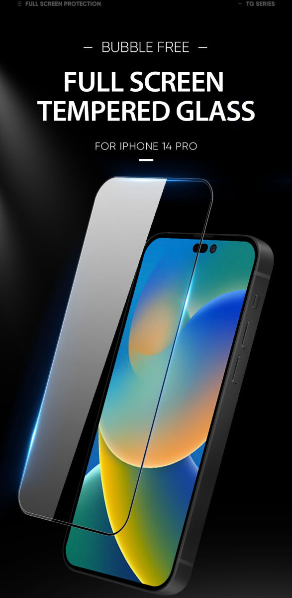 Dux Ducis Apple iPhone 14 Pro Screen Protector 9H Tempered Glass afbeelding 6