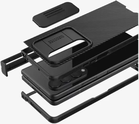 Nillkin CamShield Samsung Galaxy Z Fold 4 Hoesje Camera Slider Zwart afbeelding 9