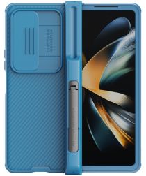 Nillkin CamShield Samsung Galaxy Z Fold 4 Hoesje Pen Edition Blauw