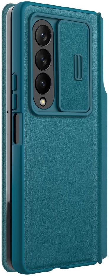 Nillkin Qin Pro Samsung Galaxy Z Fold 4 Hoesje met Camera Slider Groen afbeelding 9