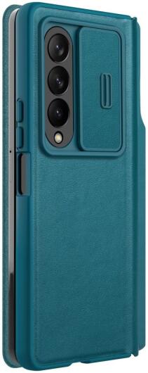 Nillkin Qin Pro Samsung Galaxy Z Fold 4 Hoesje met Camera Slider Groen afbeelding 9