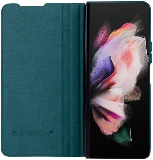 Nillkin Qin Pro Samsung Galaxy Z Fold 4 Hoesje met Camera Slider Groen afbeelding 1